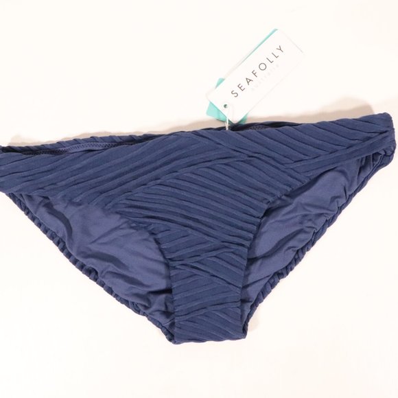 NWT Seafolly X Revolve Freshwater Hipster in Blue Opal - Picture 4 of 13